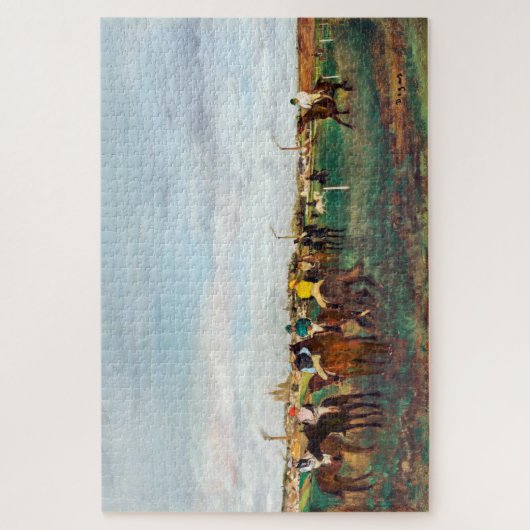 Die Pferderennen, Edgar Degas Puzzle (Vertikal)