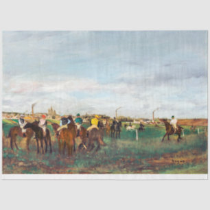 Die Pferderennen, Edgar Degas Seidenpapier