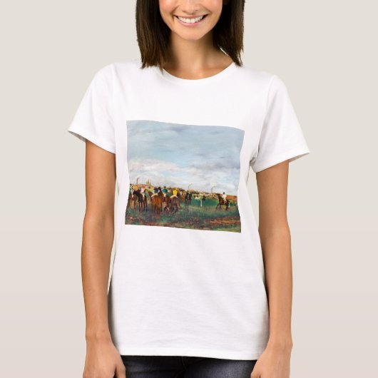 Die Pferderennen, Edgar Degas T-Shirt (Vorderseite)