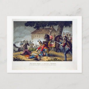 Die Pferdewächter in der Schlacht von Waterloo, gr Postkarte