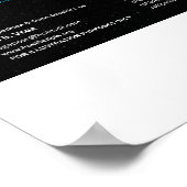 Die Pfingstwiederherstellungsmuster Israels Poster (Ecke)