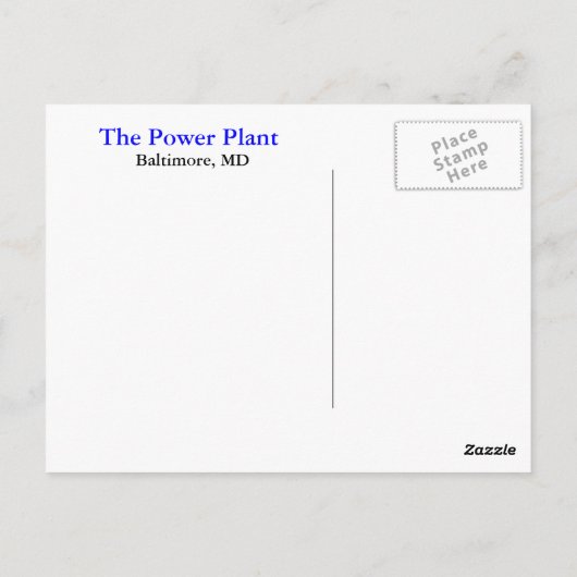 Die Pflanze des Powers Postkarte (Rückseite)