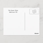 Die Pflanze des Powers Postkarte (Rückseite)