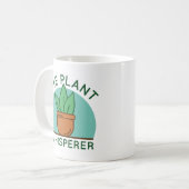 Die Pflanze flüstert Kaffeetasse (Vorderseite Links)