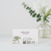 Die Pflanze Visitenkarte (Stehend Vorderseite)