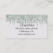 Die Pflanze Visitenkarte (Rückseite)