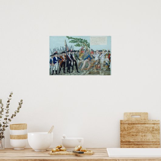 Die Pflanzung eines Baumes der Freiheit, c.1789 Poster (Küche)