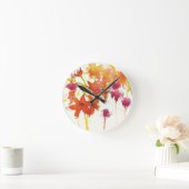 Die Pflaume von Patty Runde Wanduhr (Zuhause)