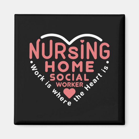 Die Pflege der Arbeit von Zuhause Sozialarbeitern Magnet (Vorne)