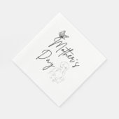 Die Pflege des Muttertagspapiers Napkins Serviette (Ecke)