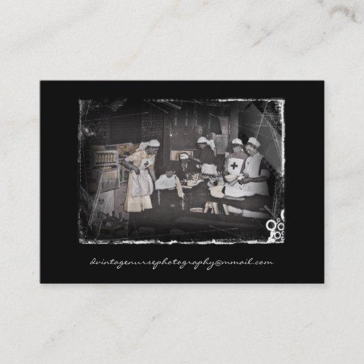 Die Pflege des verwundeten Ersten Weltkriegs Visitenkarte (Vorderseite)