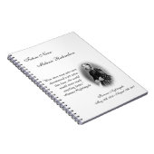 Die Pflege Student-mit Florence Nightingale Zitat. Notizblock (Rechte Seite)