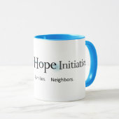 Die Pflege von Hoffnungs-Initiative Zwei-Tonte Tasse (VorderseiteRechts)