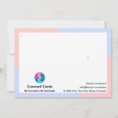 Die Pflegeperson Dankeskarte (Rückseite)