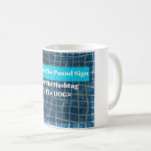 Die Pfund-Zeichen-Tasse Kaffeetasse (VorderseiteRechts)