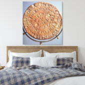Die Phaistos-Diskette mit unbekannter Bedeutung Leinwanddruck (Insitu (Schlafzimmer))