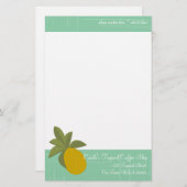 Die Phantastische Ananas Briefpapier (Vorne/Hinten)