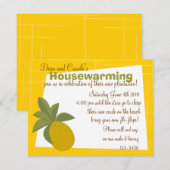 Die Phantastische Ananas Einladung (Vorne/Hinten)