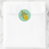 Die Phantastische Ananas Runder Aufkleber (Tasche)