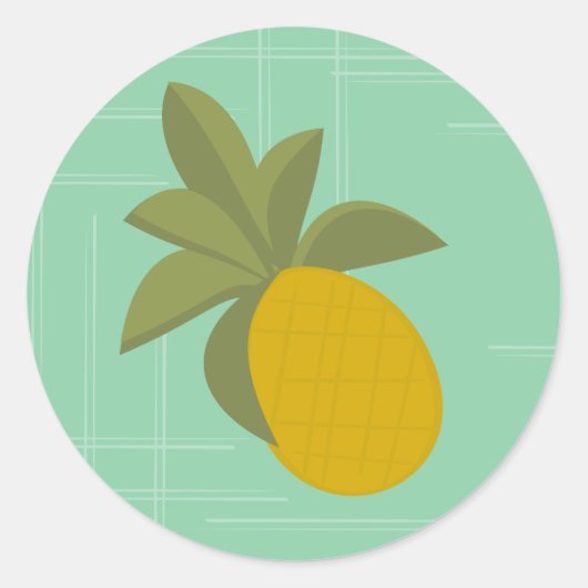 Die Phantastische Ananas Runder Aufkleber (Vorderseite)