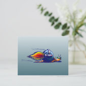 Die Phantastische RaketenSchnecke mit einem Jetpac Karte (Stehend Vorderseite)