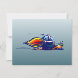 Die Phantastische RaketenSchnecke mit einem Jetpac Karte