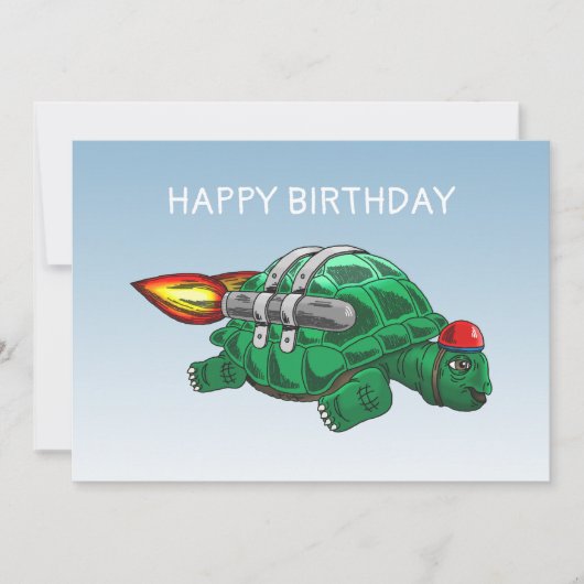 Die Phantastische Raketenturte Karte (Vorderseite)