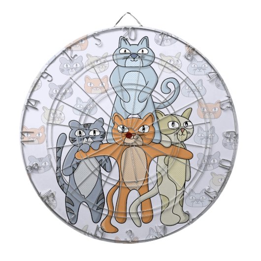 Die Phantastischen Katzen Dartscheibe (vorne)