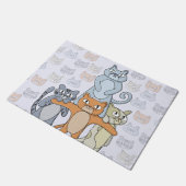Die Phantastischen Katzen Fußmatte (Schrägansicht)