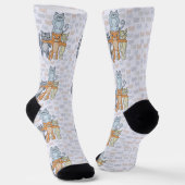 Die Phantastischen Katzen Socken (Gewinkelt)