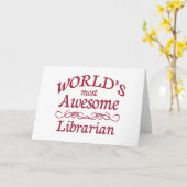 Die Phantastischste Bibliothekarin der Welt Karte (Gelbe Blume)