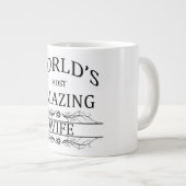 Die Phantastischste Ehefrau der Welt Jumbo-Tasse (Vorderseite Rechts)