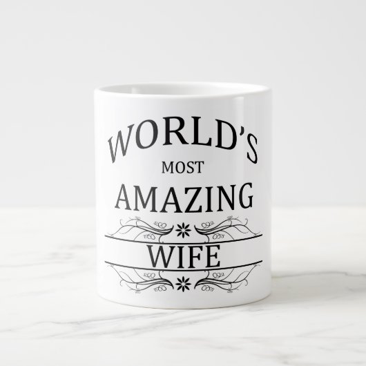 Die Phantastischste Ehefrau der Welt Jumbo-Tasse (Vorderseite)