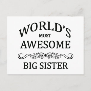 Die Phantastischste große Schwester der Welt Postkarte