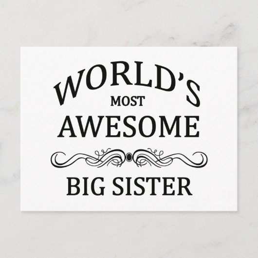 Die Phantastischste große Schwester der Welt Postkarte (Vorderseite)