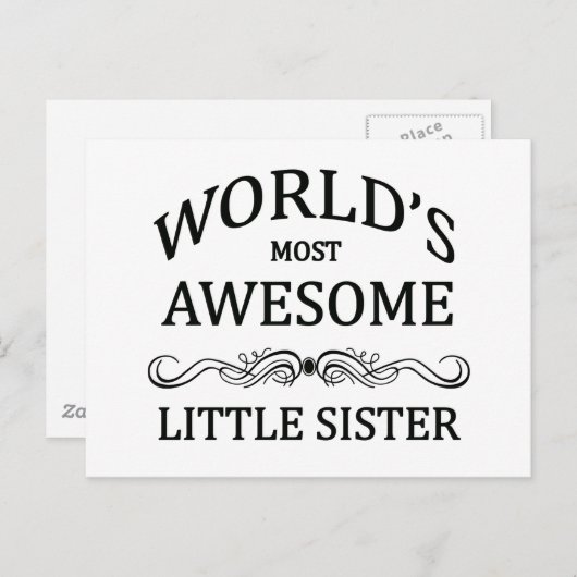 Die Phantastischste kleine Schwester der Welt Postkarte (Vorne/Hinten)