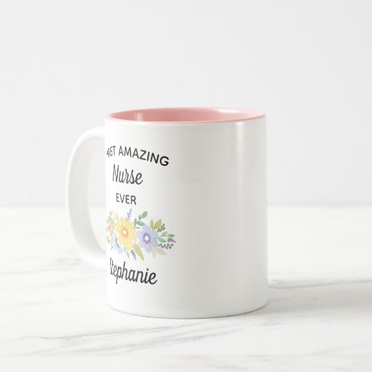 Die Phantastischste Krankenschwester je gestrichen Zweifarbige Tasse (Vorderseite Links)