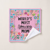 Die Phantastischste Mama der Welt Badhandtuch Set (Waschlappen)