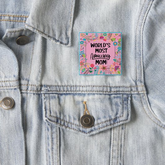Die Phantastischste Mama der Welt Button (Beispiel)