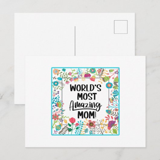 Die Phantastischste Mama der Welt Postkarte (Vorne/Hinten)