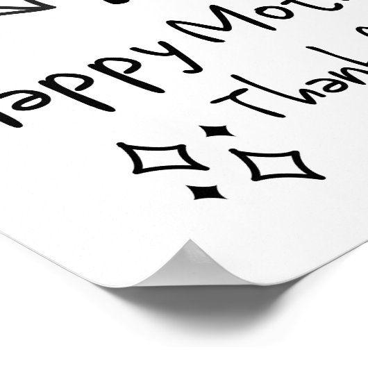 Die Phantastischste Mama Niedlich Doodle Art Poster (Ecke)