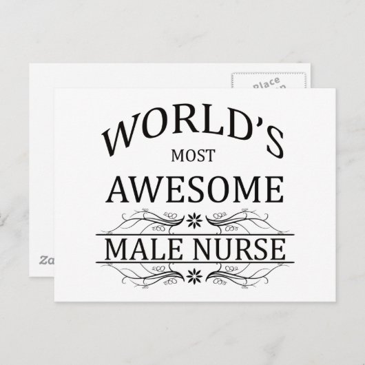 Die Phantastischste männliche Krankenschwester der Postkarte (Vorne/Hinten)