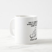 Die Phantastischste Nummer eins der Funny Priest G Kaffeetasse (Vorderseite Links)