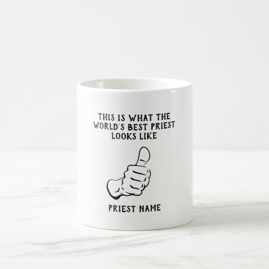 Die Phantastischste Nummer eins der Funny Priest G Kaffeetasse (Mittel)