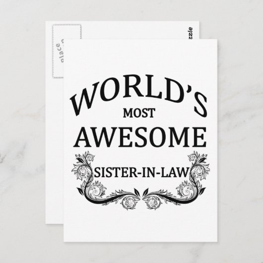 Die Phantastischste Schwiegermutter der Welt Postkarte (Vorne/Hinten)