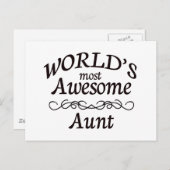 Die Phantastischste Tante der Welt Postkarte (Vorne/Hinten)