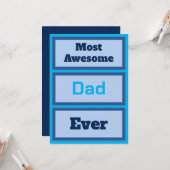 Die Phantastischste Vater-Karte aller Zeiten Karte (Vorderseite/Rückseite Beispiel)