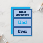 Die Phantastischste Vater-Karte aller Zeiten Karte (Vorderseite/Rückseite Beispiel)