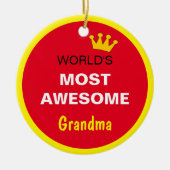 Die Phantastischste Welt - Großmutter / die beste Keramik Ornament (Vorne)