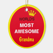 Die Phantastischste Welt - Großmutter / die beste Keramik Ornament (Links)